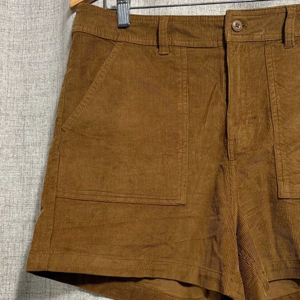 Brown Corduroy Shorts - Picture 3 of 6